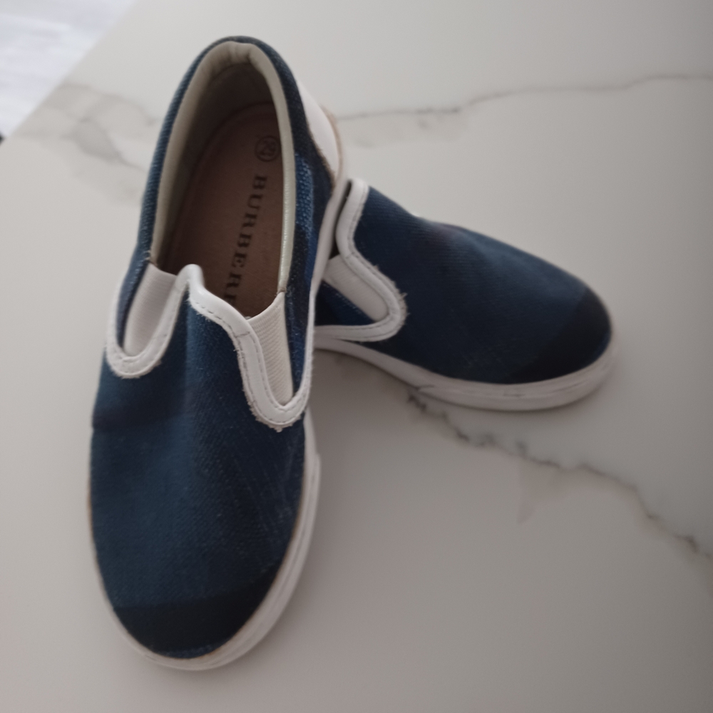 Burberry Kids Blue Slip-On Shoes